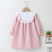 Load image into Gallery viewer, Lola Floral Embroidery Corduroy Dress | Sister, Pink - Milki Rabbit
