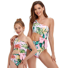 Load image into Gallery viewer, Off shoulder one-piece Mommy and Me swimwear - Milki Rabbit
