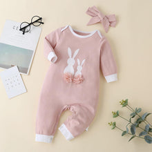 Load image into Gallery viewer, Gigi cotton romper with rabbit printing - Milki Rabbit
