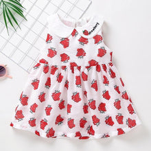 Load image into Gallery viewer, Bella strawberry toddler summer dress - Milki Rabbit
