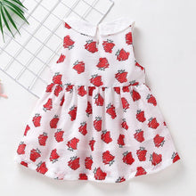 Load image into Gallery viewer, Bella strawberry toddler summer dress - Milki Rabbit
