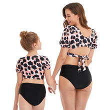 Load image into Gallery viewer, Bubble sleeves mom and daughter swimming suit - Milki Rabbit
