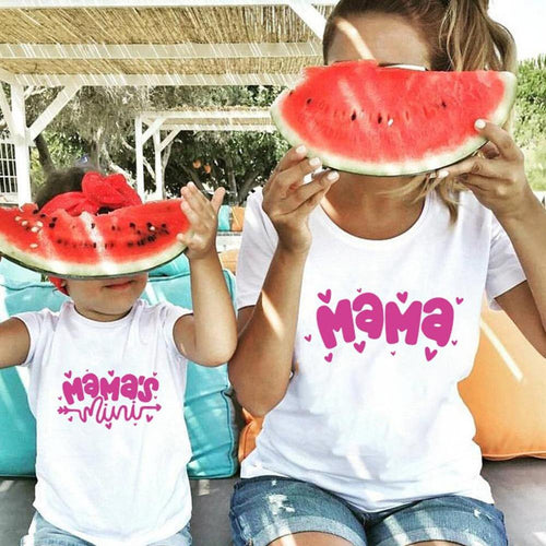 Mama's Mini mother and daughter matching Tee - Milki Rabbit