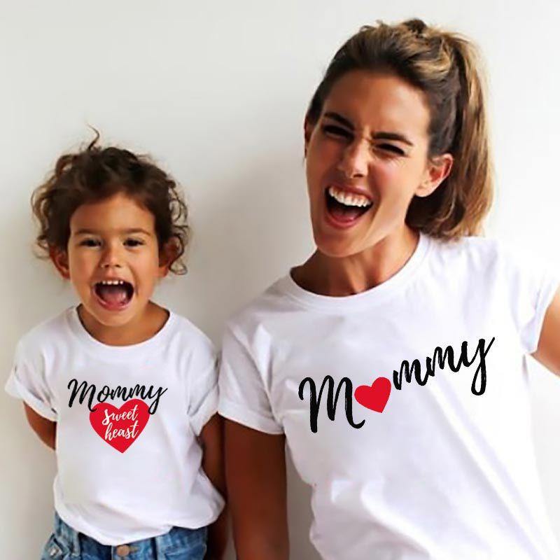 Mommy Sweet Heart family matching T-shirts - Milki Rabbit