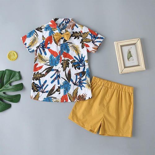 Sam summer clothes set boys Hawaii style - Milki Rabbit