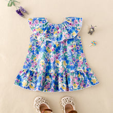 Load image into Gallery viewer, Vicky Baby Girl Dress Cotton Toddler Onepiece Flower Sundress
